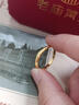 老廟黃金戒指莫比烏斯情侶足金對戒活口結婚三金送女朋友老婆新年禮物 可代寫(xiě)賀卡+可換玫瑰禮盒#勿拍 曬單實(shí)拍圖