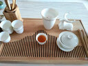 杰藝羊脂玉功夫茶具茶杯套裝陶瓷家用客廳泡茶德化高檔白瓷蓋碗禮盒裝 10頭羊脂玉蓋碗套裝描金配小鹿 曬單實(shí)拍圖