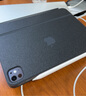 逐訊蘋果2024款iPad Air/Pro11/13英寸妙控鍵盤貼紙10.9/12.9透明貼膜M4防磨砂M2/M3雙面夾機(jī)身保護(hù)膜 黑色星光磨砂ACD面 Apple 2024款M4妙控鍵盤11英寸 曬單實(shí)拍圖
