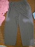 俞兆林（YUZHAOLIN）中老年人女褲夏季薄款七分褲寬松高腰媽媽冰絲褲子大碼婆婆奶奶裝 深灰色 2XL [建議106-120斤] 曬單實(shí)拍圖