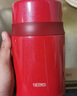 膳魔師（THERMOS）燜燒杯大容量食物罐真空316不銹鋼保溫飯盒燜燒罐-TCLD-720/520 楓葉紅 520ml 曬單實(shí)拍圖