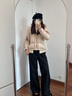 裂帛秋冬新款短款羽絨服51EO0218 卡其 M 曬單實拍圖