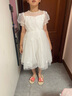 奧蒙威（AOMENGWEI）兒童禮服公主裙女童花童甜美蓬蓬裙主持人鋼琴連衣裙演出服DY8966 白色【單裙】 160 曬單實(shí)拍圖