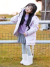 G.duck小黃鴨女孩羽絨棉服庫洛米新款冬季兒童洋氣加厚保暖棉襖女孩外套 紫色 【配包包】 130 cm(130cm) 曬單實(shí)拍圖