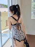 鉑吶苓泳衣女性感小胸聚攏森系遮肚顯瘦碎花高顏值泡溫泉游泳裝無(wú)鋼托 碎花蕾絲泳衣【兩件套均碼】 曬單實(shí)拍圖