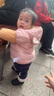 童泰嬰兒衣服寶寶羽絨服1-4歲男童女童白鴨絨輕薄羽絨外套上衣 粉色 80 cm 曬單實拍圖