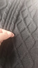 羅蒙（ROMON）假兩件針織衫男襯衫領(lǐng)秋冬新款韓版潮流長(zhǎng)袖厚款個(gè)性帶領(lǐng)毛衣男 黑色 3XL /180 曬單實(shí)拍圖