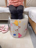 惗優(yōu)品可折疊泡腳袋過小腿家用便攜式過膝養(yǎng)生保溫泡腳桶洗腳盆熏蒸加高 泡腳桶【小花】+收納袋 33*33cm 曬單實(shí)拍圖
