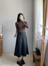 CAMILA KSENIA小皮鞋女2025新款百搭時(shí)尚夏季防滑厚底復古柔軟英倫風(fēng)軟底樂(lè )福鞋 黑色 36 曬單實(shí)拍圖