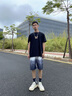 NASA BASE短褲男五分褲冰絲印花潮流漸變中褲夏季休閑運(yùn)動(dòng)寬松5分沙灘褲 503卡其一條 2XL 145-160斤 曬單實(shí)拍圖