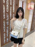 CAKNLS&KALRY輕奢包包女款2025年單肩包斜挎女包奢侈品牌生日禮物送女友老婆 天藍色 禮盒裝 曬單實(shí)拍圖