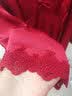 達芬奇密碼【清倉特價】冰絲睡衣女睡裙吊帶性感睡袍家居服送女友禮物實用 花邊 酒紅 L （120斤以內） 曬單實拍圖