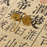 中國黃金（CHINA GOLD）足金鏤空福字耳釘女款黃金立體圓形養(yǎng)耳洞耳飾節(jié)日生日禮物送女友 福字耳釘 曬單實(shí)拍圖