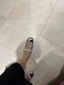 百麗（Belle）七夕禮物高葉同款小香風(fēng)瑪麗珍鞋女款商場(chǎng)同款粗跟單鞋Z5C1DAQ3 紫色-涼鞋B1200 37 (235mm) 曬單實(shí)拍圖
