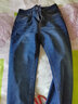 皮爾卡丹松緊腰直筒牛仔褲女春秋2025新款中年老年媽高腰休閑長(cháng)褲加絨冬季 916藍色【拉 鏈】 L 28 【95-105斤】 曬單實(shí)拍圖
