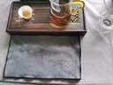 杉隱茶巾吸水加厚茶桌抹布茶幾茶具布茶水毛巾茶墊養壺巾茶臺專(zhuān)用茶布 鹿皮絨茶巾   海浪深灰 曬單實(shí)拍圖