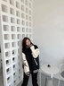 BJHG【程瀟同款】不計后果秋季美式高級感夾克棒球服男潮寬松情侶外套 黑色 XL (140-160斤） 曬單實拍圖