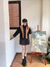 卓詩(shī)尼厚底切爾西靴女2025年秋冬季新款加絨女靴增高煙筒靴短靴馬丁靴 黑色-單里 37 曬單實(shí)拍圖