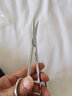 雙鹿實(shí)驗用剪刀醫用剪刀直頭彎頭外科剪不銹鋼醫用剪手術(shù)剪刀彎尖直尖 18cm彎尖 曬單實(shí)拍圖