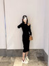 MARY JSTNI楊冪同款小白鞋女鞋2025新款爆款增高厚底百搭休閑透氣春夏季板鞋 S1016-1【米白拼紅 皮面單里】 38 曬單實(shí)拍圖