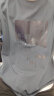 稻草人（MEXICAN）短袖套装男夏季男士印花休闲短袖T恤短裤运动套装男 灰色. 4XL 实拍图
