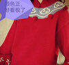 迪士尼（Disney）中國風(fēng)童裝古風(fēng)中式祥云新年款女童毛衣2025冬裝新款兒童拜年服 紅毛衣+馬面長(cháng)裙 140 曬單實(shí)拍圖