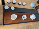 源韻（YUANYUN） 源韻電木茶盤德國家用烏金石茶盤茶具套裝排水臺灣電膠木小茶臺 宮廷黃電木+天羅綠(80*30*3厘米) 曬單實(shí)拍圖
