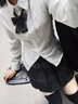 貴蘭姿碳灰格裙套裝jk制服裙日系校供百褶裙半身裙學(xué)院風(fēng)班服校服 碳灰（格裙+襯衫+領(lǐng)結(jié)） L 曬單實(shí)拍圖