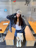 歐時(shí)納（JUST STAR）雙肩包女款2025年新款輕奢侈大容量通勤旅行雙肩背包女書(shū)包大學(xué)生 曬單實(shí)拍圖
