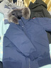 CARE OF LORD探險家系列 冬季鵝絨真毛領(lǐng)連帽短款派克服羽絨服外套9256 氣質(zhì)藏青 2XL 曬單實(shí)拍圖