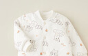 童泰寶寶套裝秋冬嬰兒夾棉衣服兒童對開內(nèi)衣TS33D507-DS 灰色 90cm  曬單實(shí)拍圖