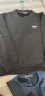 吉普（JEEP）卫衣男春秋新品男士大码纯色长袖圆领T恤运动休闲时尚棉质 加绒款 黑色 6555B XL （建议125-145斤） 实拍图
