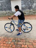 鎧美爾山地自行車(chē)成人男女山地車(chē) 學(xué)生變速減震兒童公路單車(chē) 六刀白藍色 26寸30速至尊配 曬單實(shí)拍圖