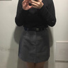 紅蜻蜓防走光西裝短裙女2025夏季新款百搭a字裙包臀裙半身裙子 灰色短裙 L 【108-117斤】 曬單實拍圖