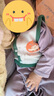 papa爬爬秋冬男女寶寶QQ棉連體衣嬰兒長袖爬服 紫色加厚 80cm 曬單實(shí)拍圖