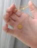 蒂蔻（Tico）黃金吊墜足金999本命年生肖蛇項(xiàng)鏈福牌掛墜送女友老婆 足金蛇吊墜約0.3-0.4g+金色銀鏈 默認(rèn) 曬單實(shí)拍圖
