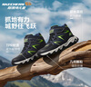 Skechers斯凱奇新款兒童春秋時尚魔術貼休閑鞋男跑步鞋406391L 曬單實拍圖