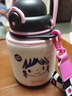 膳魔師（THERMOS）噸噸桶大肚杯316L不銹鋼大容量兒童保溫杯教師節(jié)禮物TEMA 潛水布杯套 950ml 曬單實(shí)拍圖
