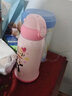 大嘴猴兒童保溫杯316不銹鋼水杯帶吸管男女學(xué)生喝水杯幼兒園飲水杯子 櫻桃粉【一杯3蓋】 600ml 曬單實(shí)拍圖