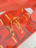 中國黃金（CHINA GOLD）黃金耳釘女士足金雪花流蘇耳環(huán)七夕情人節(jié)禮物送女友老婆 足金雪花流蘇耳環(huán)約3.5g 曬單實拍圖
