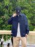 卡圖弛 日系潮牌工裝休閑外套男寬松春秋季新款韓版潮流百搭長(zhǎng)袖襯衫夾克男學(xué)生情侶美式復(fù)古高街上衣服男裝 藏青色 XL【建議120-140斤】 曬單實(shí)拍圖
