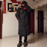 李寧羽絨服男士冬季新款鴨絨過(guò)膝御寒外套男寬松保暖加厚連帽運(yùn)動(dòng)服男 黑色連帽長(zhǎng)羽絨服 L /175 (130-145斤) 曬單實(shí)拍圖
