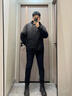 AJ ARMANI JEANS阿瑪春秋牛仔褲男尼韓版潮流彈力修身小直腳高檔潮牌男裝長褲子時尚潮牌高檔 K8198黑色 30 曬單實拍圖