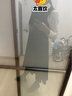 sdeer圣迪奧冬季保暖舒適女裝休閑V領(lǐng)高腰拉鏈A字收腰撞色印花無袖連衣裙S20481224 黑色/91 L 170 曬單實(shí)拍圖