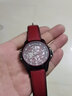 天王（TIAN WANG）手表男個(gè)性鏤空機械表防水月球表面設計腕表新年禮物送男友 黑圈紅帶紅面51114 曬單實(shí)拍圖