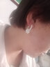 永鑫珠寶999足銀耳環(huán)圓珠耳圈女款養(yǎng)耳洞片片花紋轉(zhuǎn)運(yùn)珠百搭氣質(zhì)耳飾 小花款大號(直徑22毫米花紋隨機(jī)) 曬單實拍圖