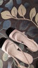 CHARLES&KEITH法式拼色方頭粗跟瑪麗珍鞋七夕禮物CK1-60361507 Cream奶白色 37 曬單實(shí)拍圖