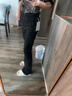 渾小象加絨加厚黑色牛仔褲女緊身冬季2024新款褲子休閑褲女士微喇叭褲 黑色加絨微喇牛仔褲 L 建議105-120斤 曬單實(shí)拍圖