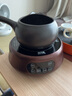 言和堂 側把壺圍爐煮茶家用燒水電陶爐套裝陶瓷煮茶器泡茶壺春節禮物 如舟側把煮茶壺（磨砂） 曬單實(shí)拍圖