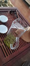 鑫尚銘 月牙玻璃杯綠茶泡茶水分離自濾茶具辦公室男士喝茶杯一體式休閑 自濾杯500ml 曬單實(shí)拍圖